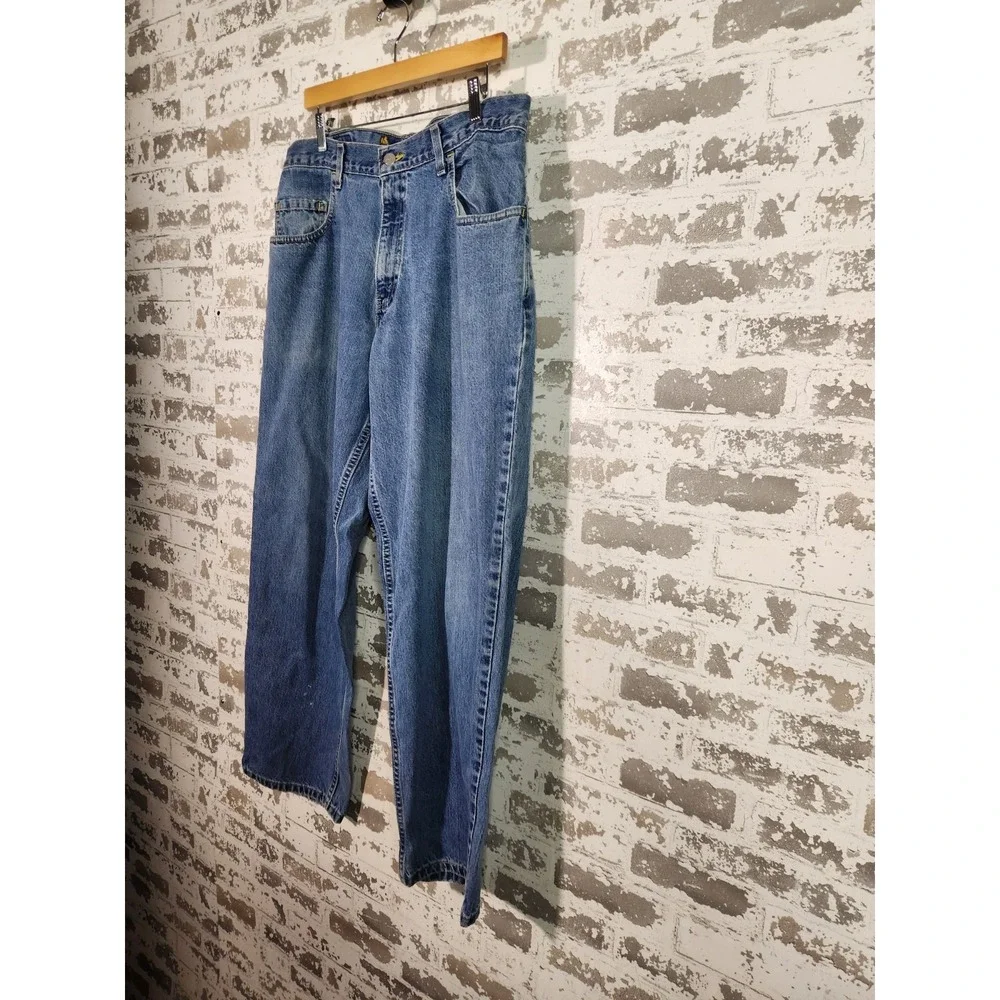 Vintage Levis SilverTab Baggy Jeans Mens 34x32 (Fits 34x31) Medium Wash USA 1996